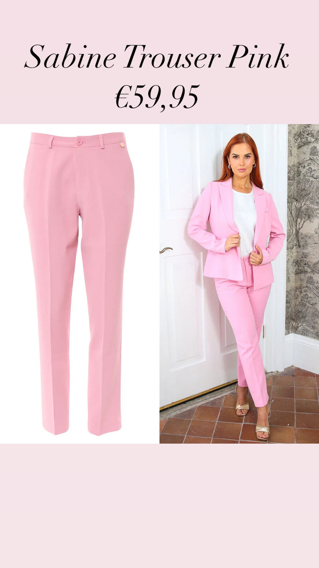 Sabine Trouser Pink