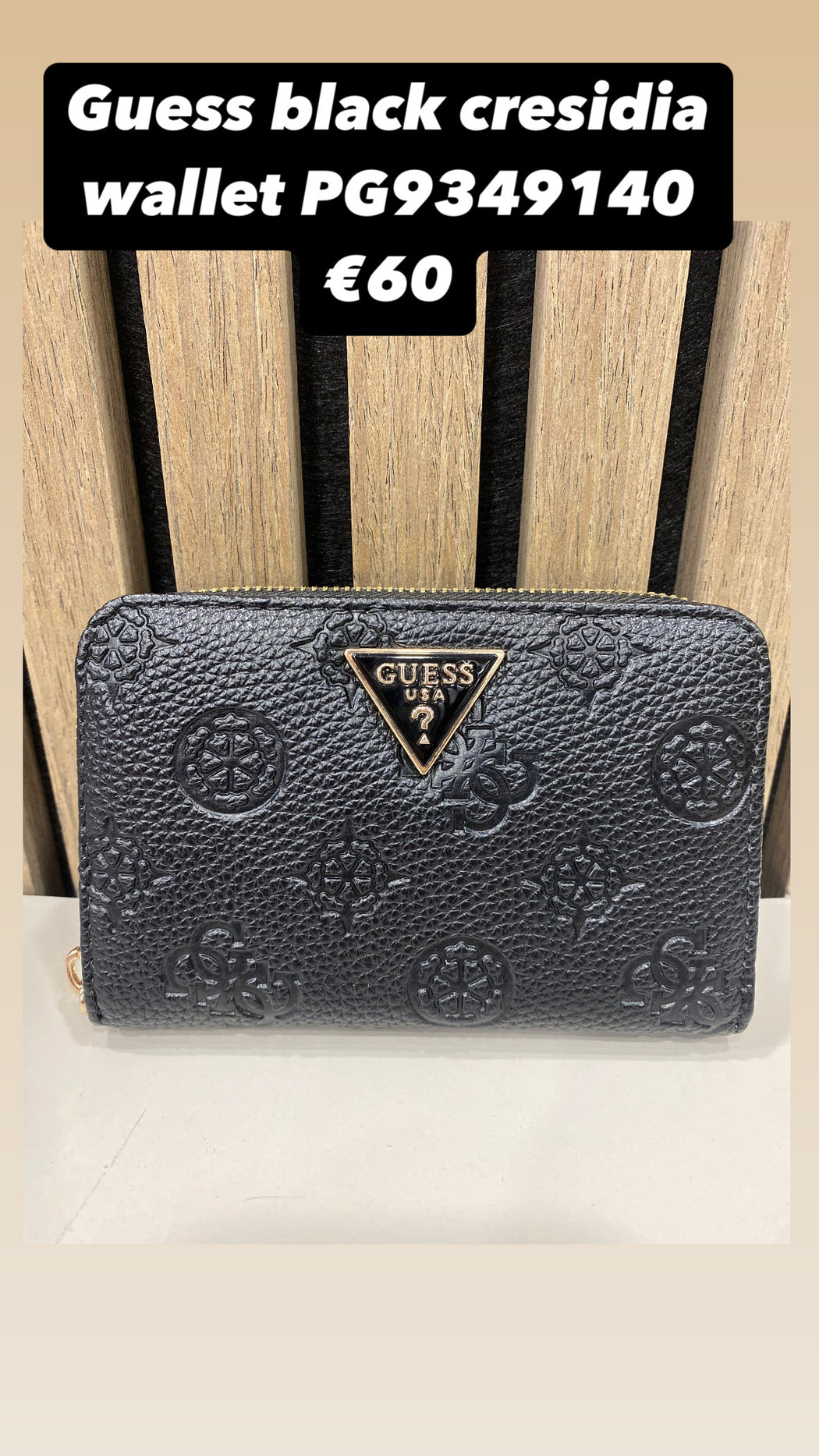 Guess black cresidia wallet PG9349140