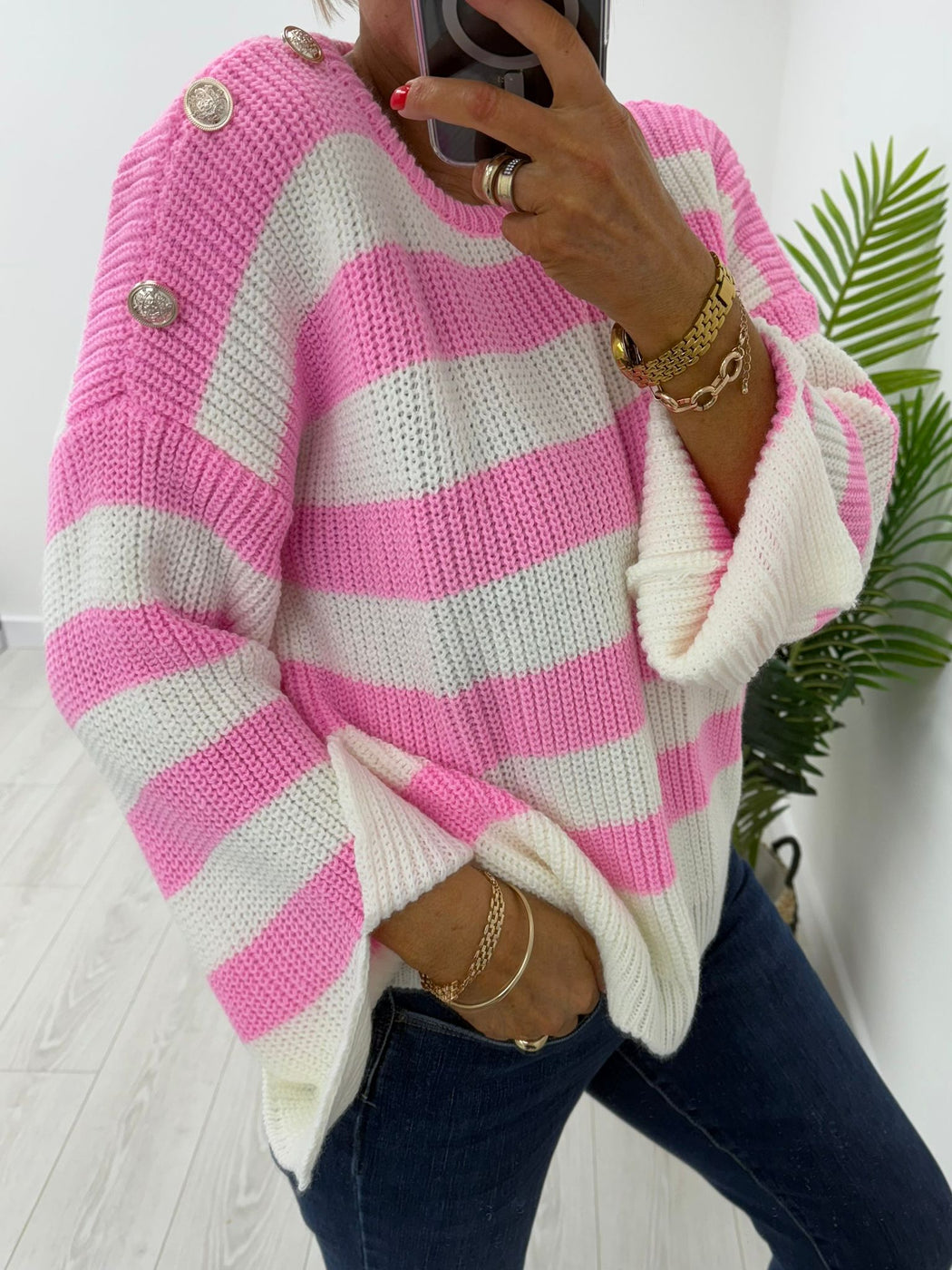 Freya pink knit