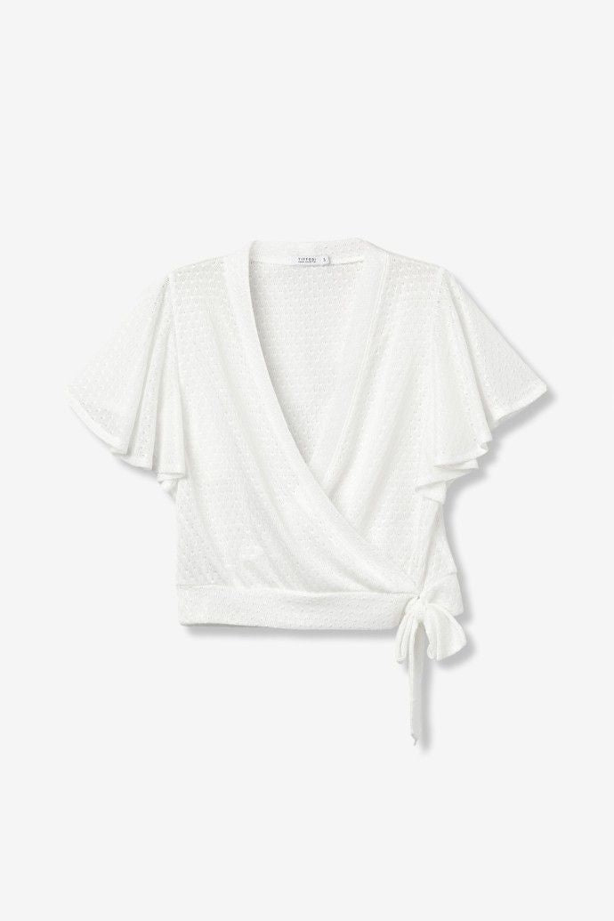 Gia winter white top