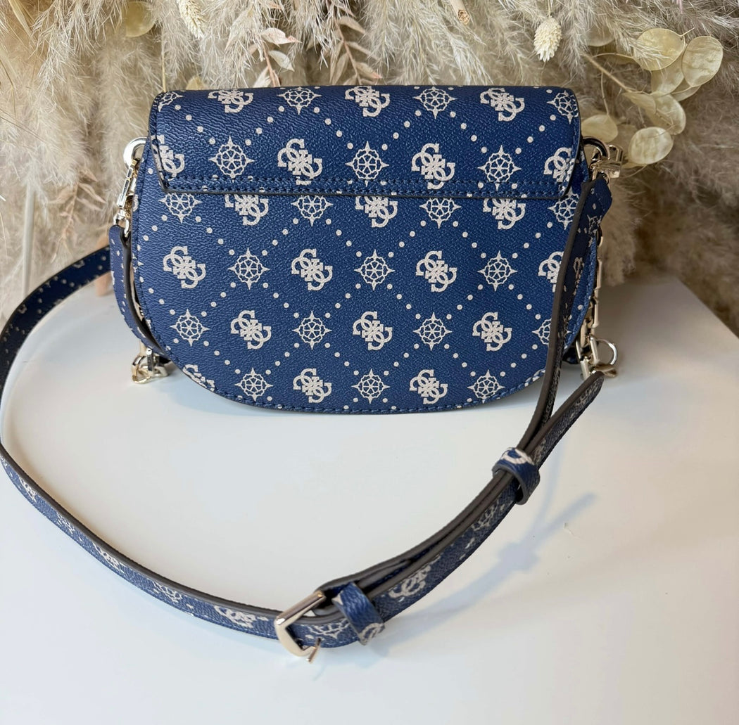 Emelie guess navy logo shoulder / crossbody BG950117