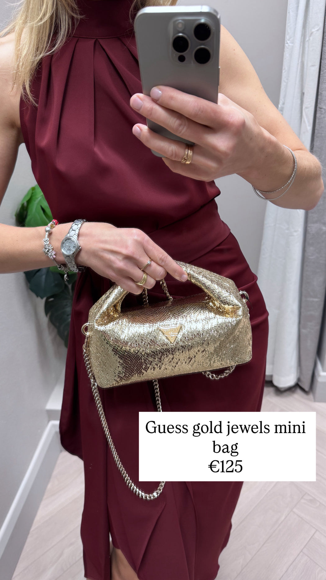 Guess gold jewels mini bag KG224874