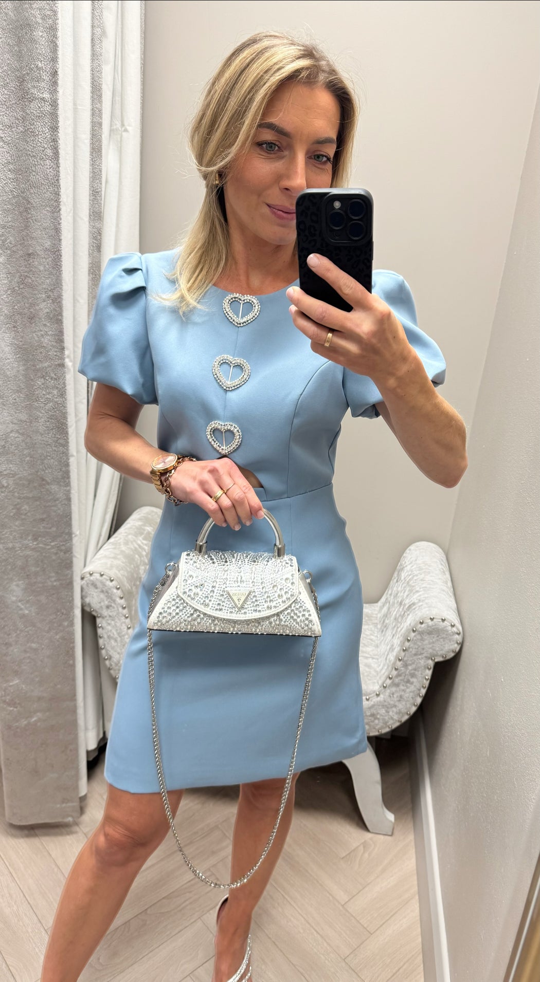 Cassie blue heart dress