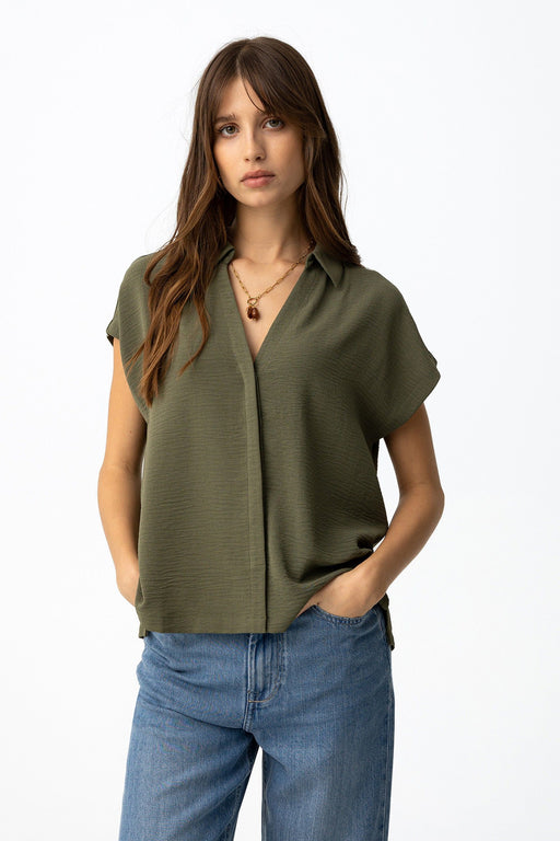 Berto khaki top