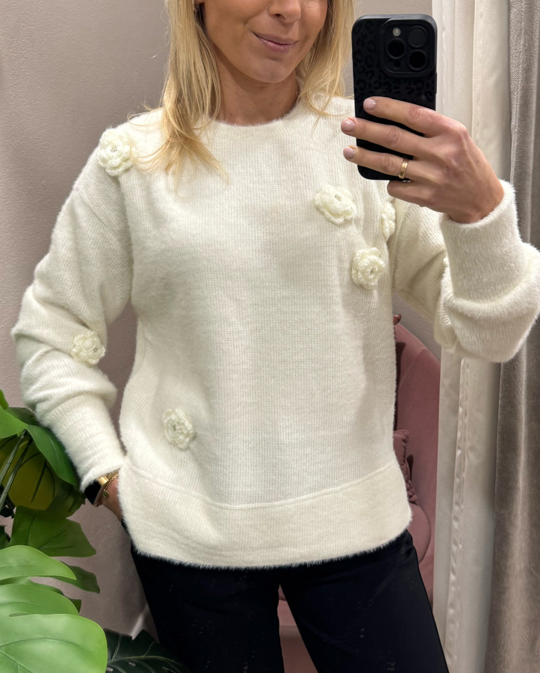 Puffy birch knit