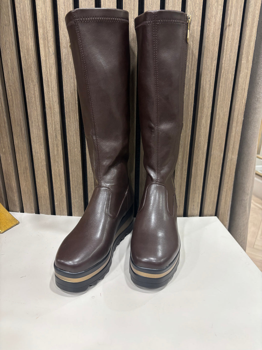 Bildale Chocolate Wedge Boots