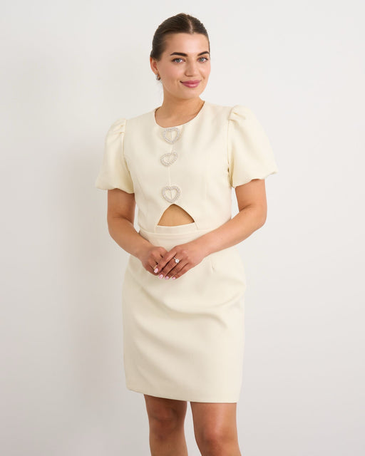 Cassie ivory heart dress
