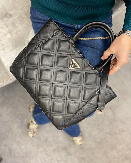 Qg922423 guess black deesa tote bag