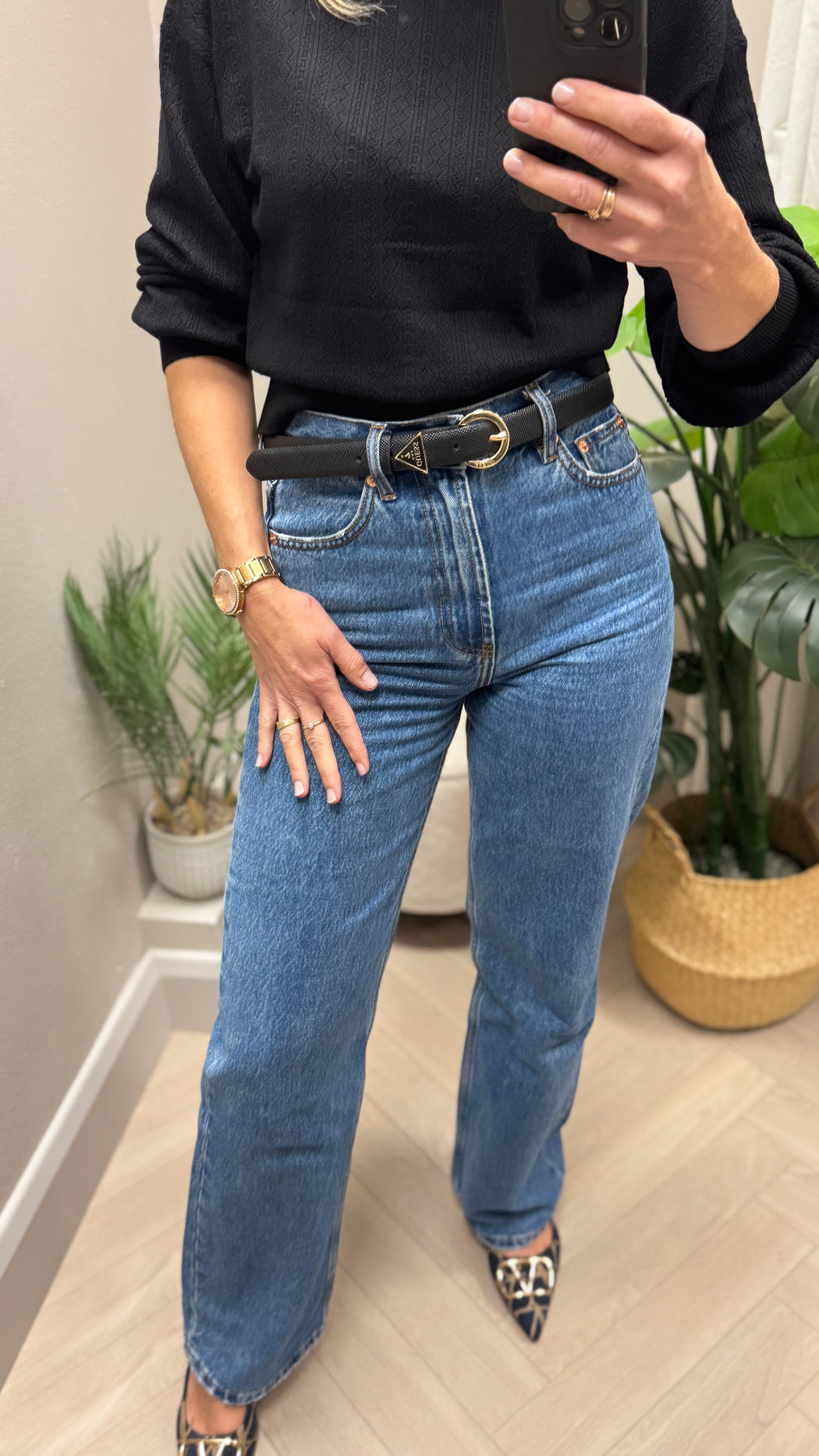 BW9071P4125 guess G black belt