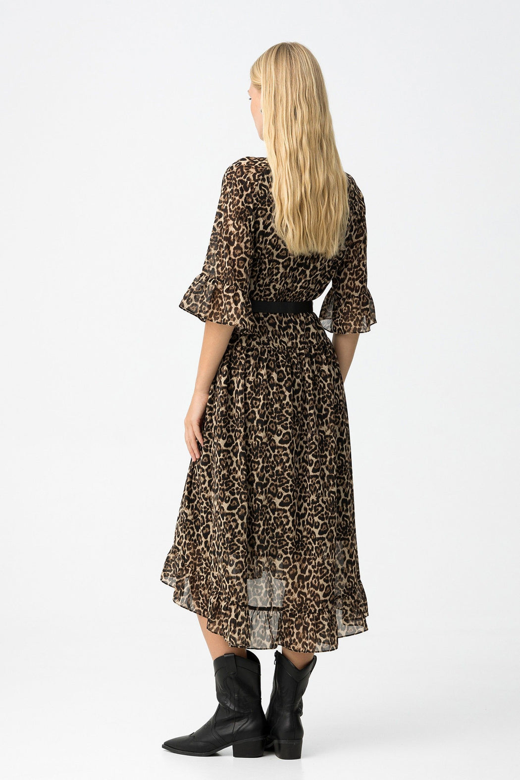 Jurassic leopard print midi