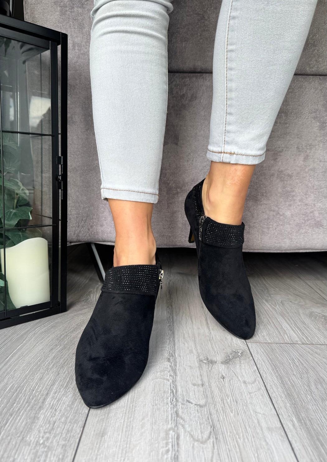 Blaina schwarz sparkle boot