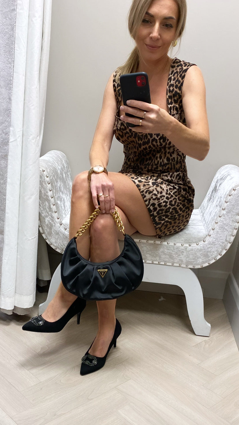 W4bk93wglj2 guess leopard mini dress