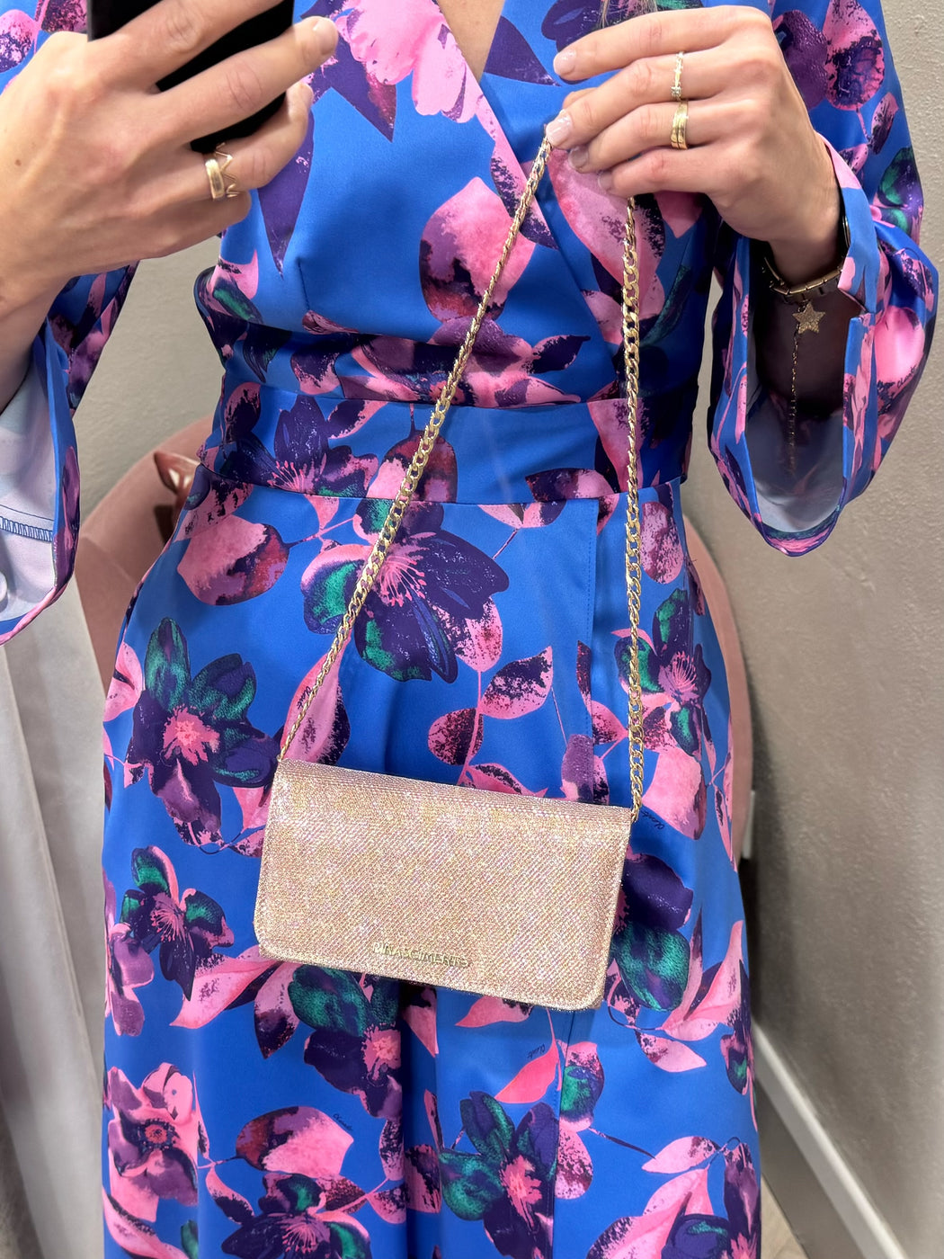 D10222 Floral a line midi dress