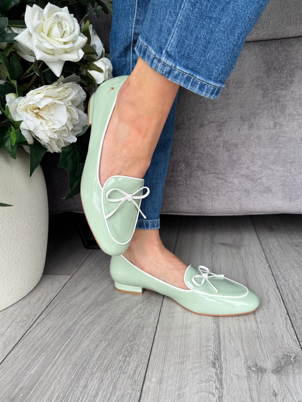 Flitton mint shine loafer