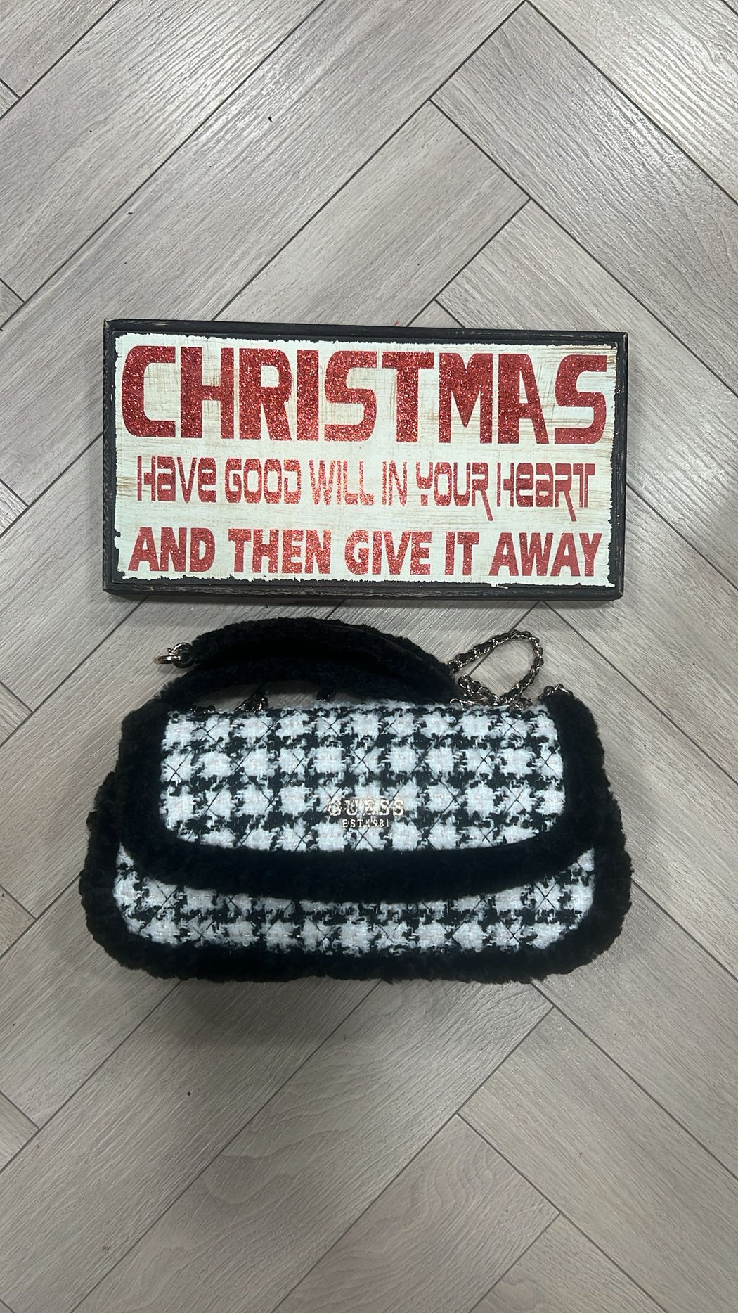 GUESS CRISTI QT813921 BLACK MULTI bag