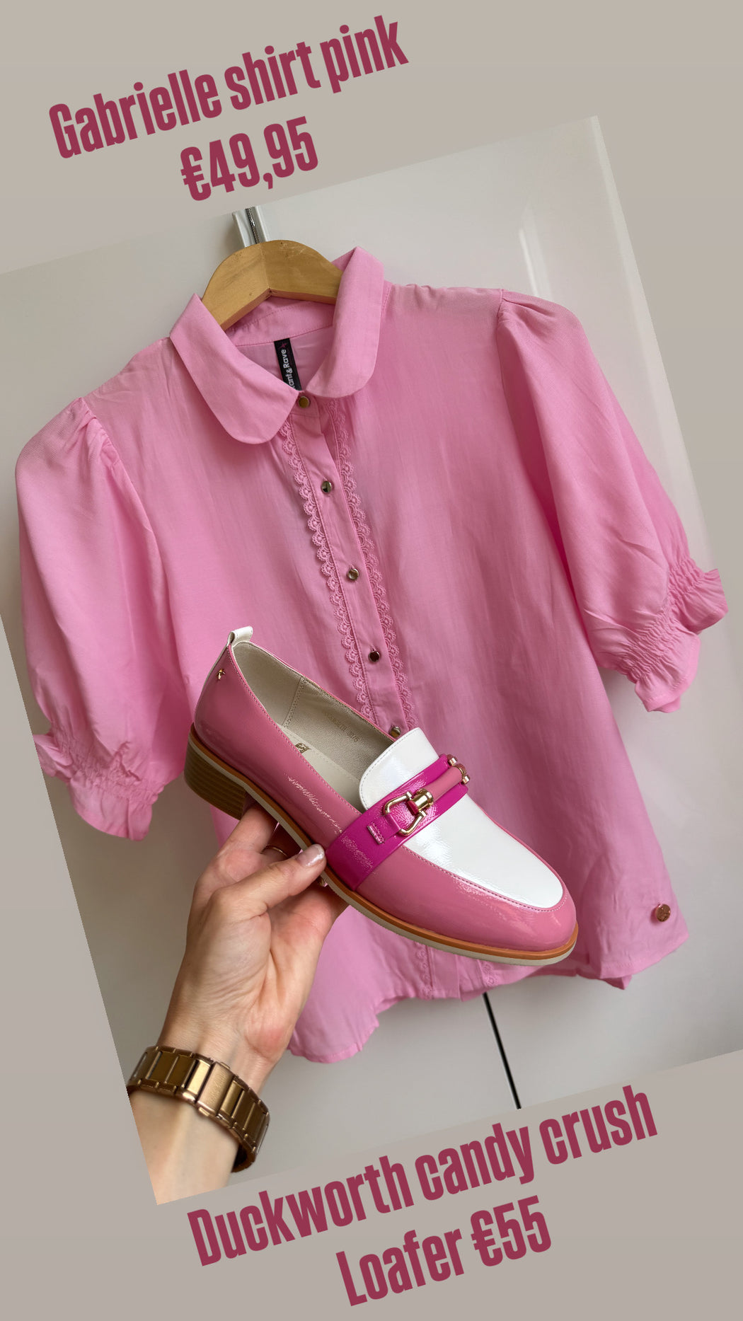 Gabrielle shirt pink