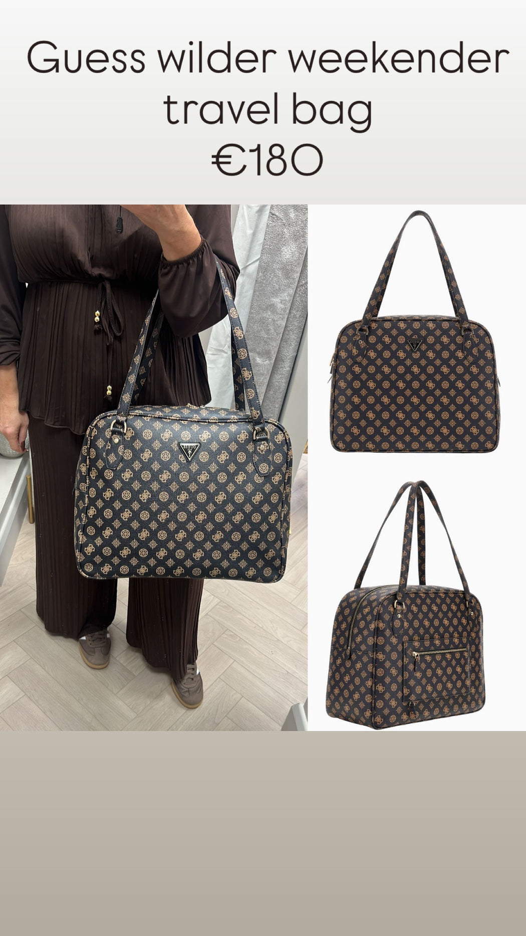 Guess wilder weekender travel bag
