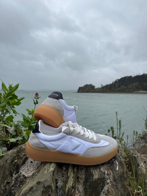 Guess suede insert trainer