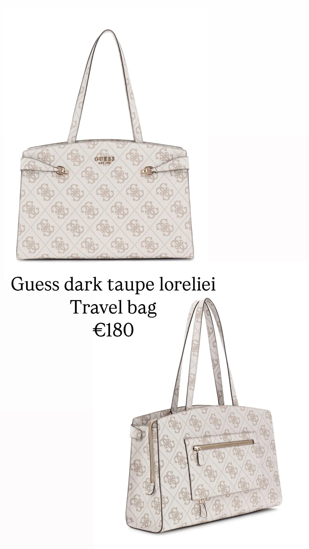 Guess dark taupe  loreliei Travel bag