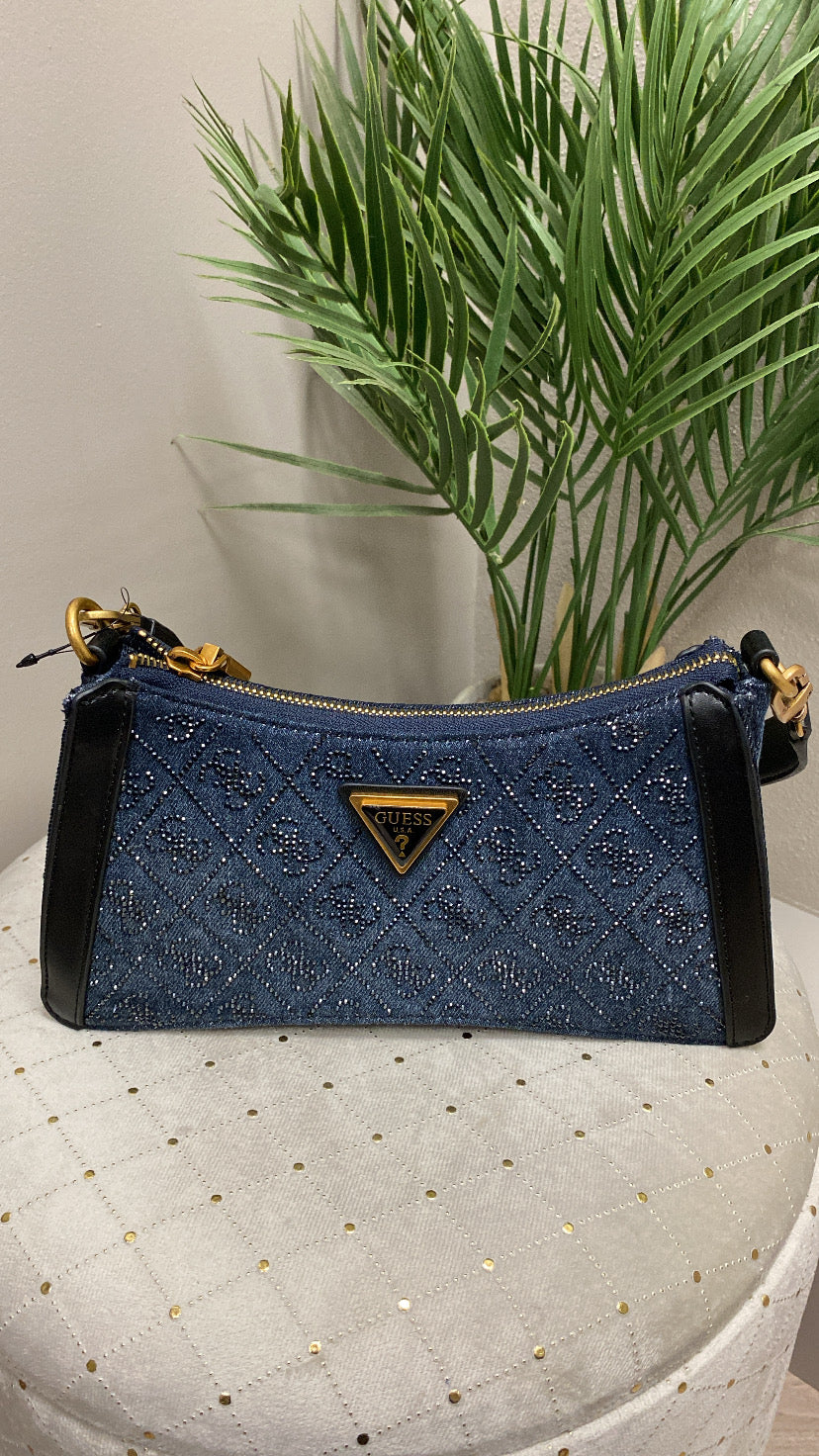 Guess Dili navy black guess shoulder bag