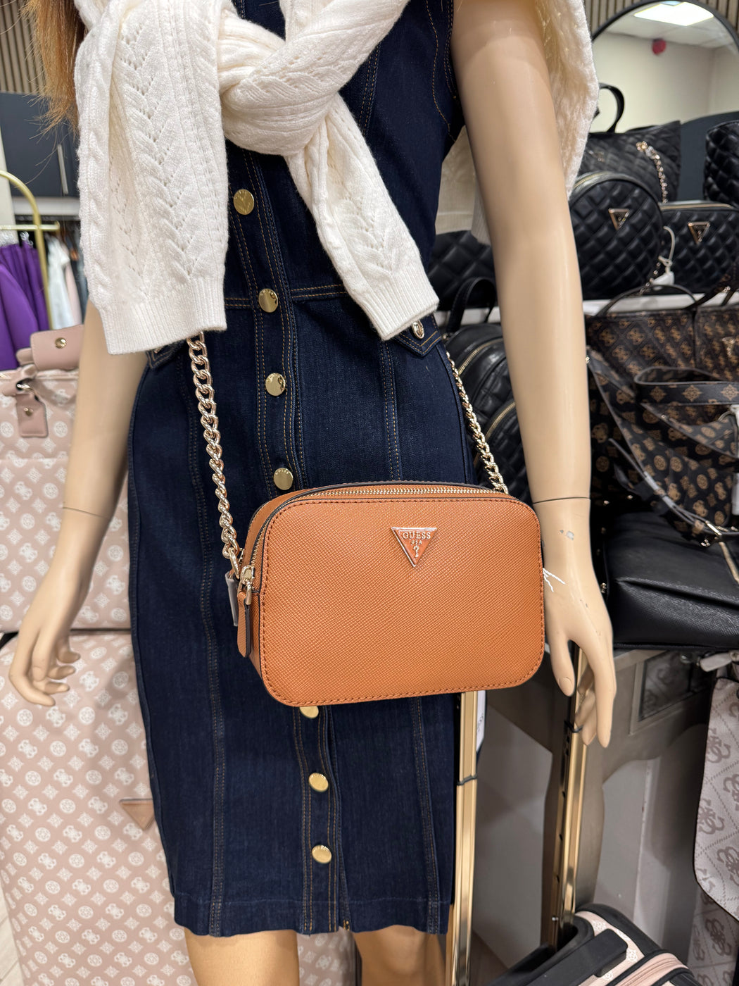 Guess Light Cognac NOELLE II  Bag ZG967214