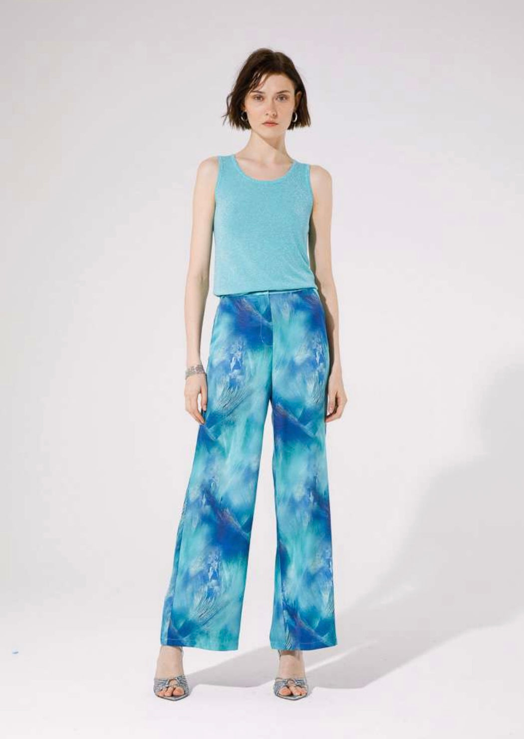 Caspia blue print goa trousers