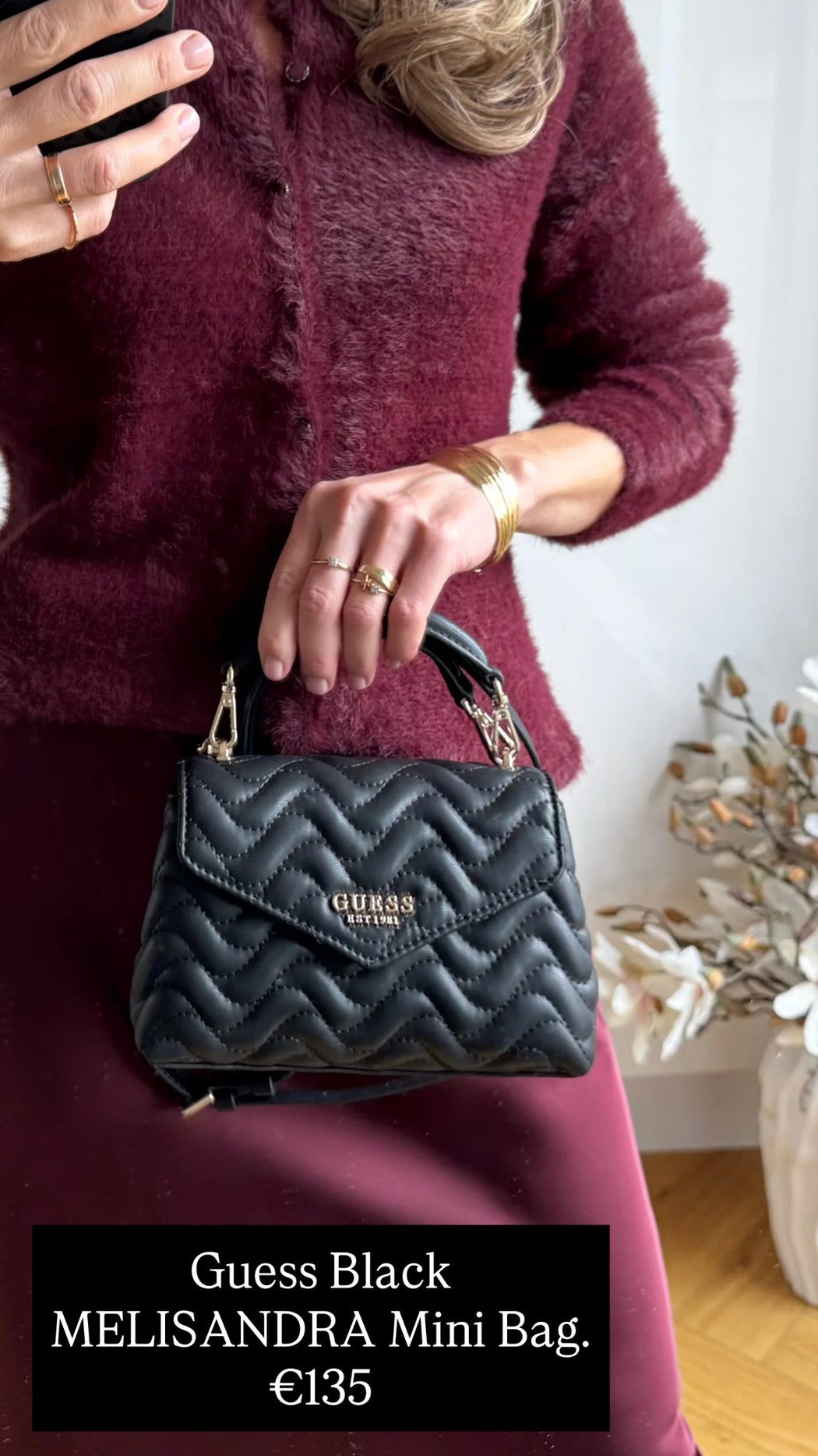 Guess Black MELISANDRA Mini Bag. QG965378