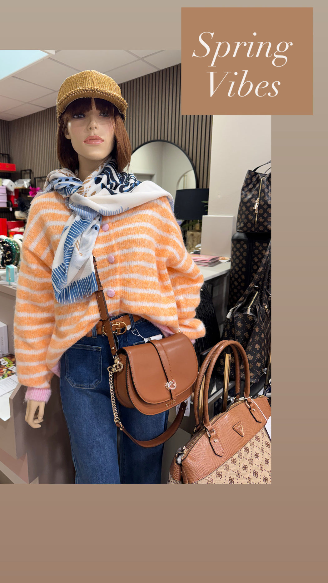 Emma  orange /pink cardigan
