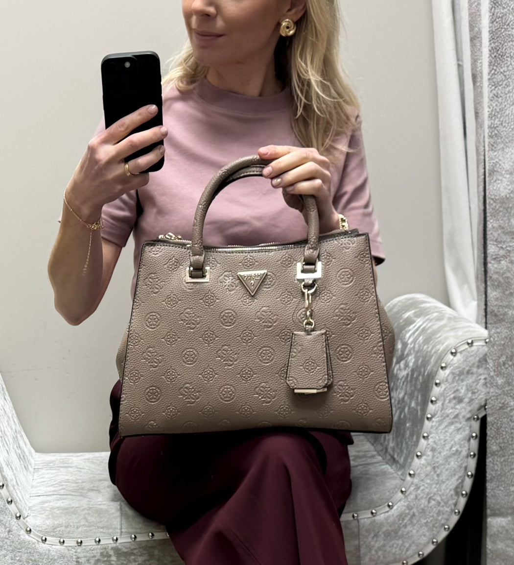 Guess PD988807 DARK TAUPE LOGO CRESIDIA II bag