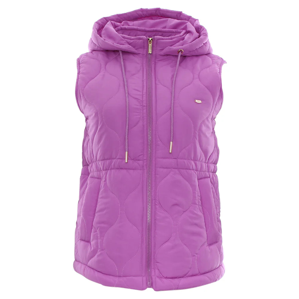 Denise quilted purple gilet