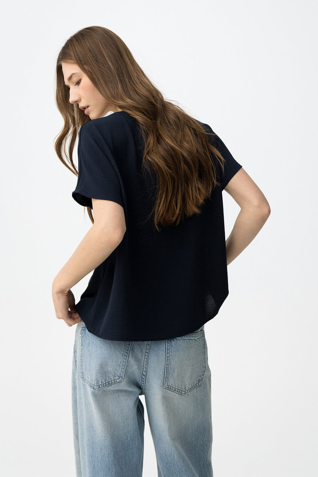 Maxine navy top