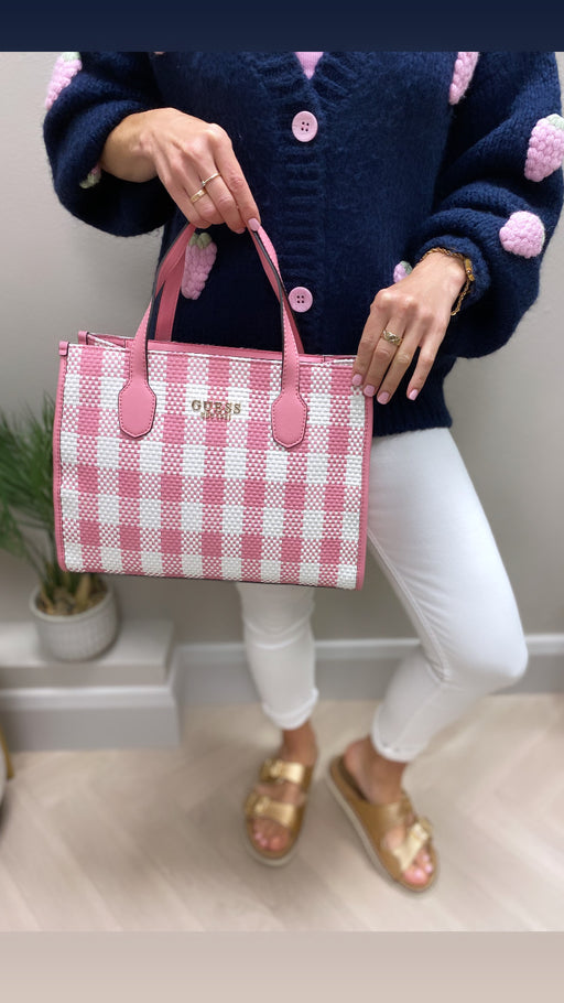 Guess pink multi Silvana tote GG866522