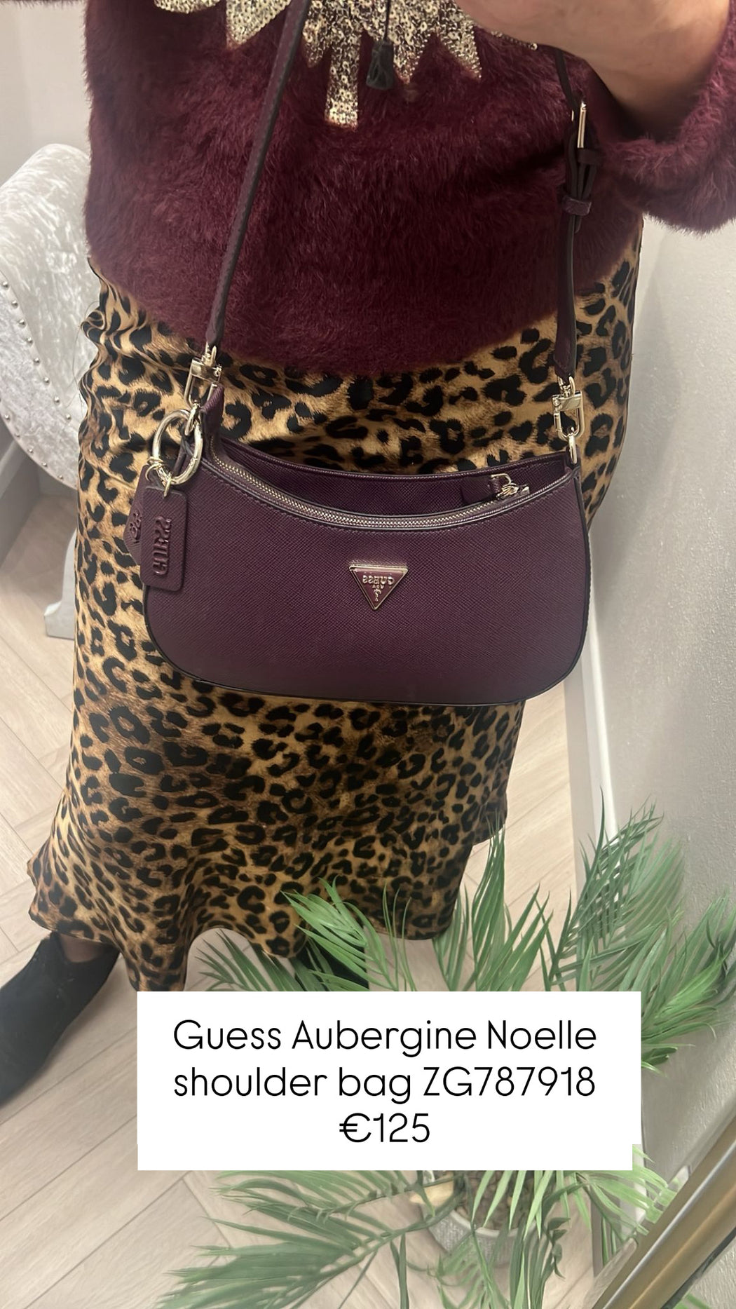 Guess Aubergine Noelle shoulder bag ZG787918