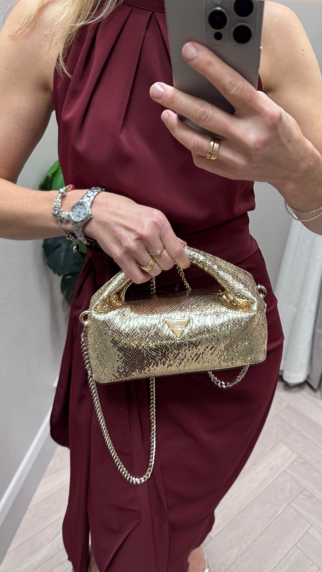 Guess gold jewels mini bag KG224874