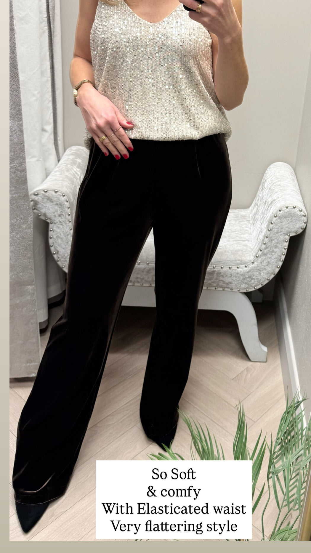 Paula brown velvet trs