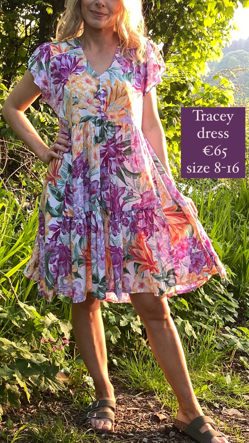 Tracey print mini dress