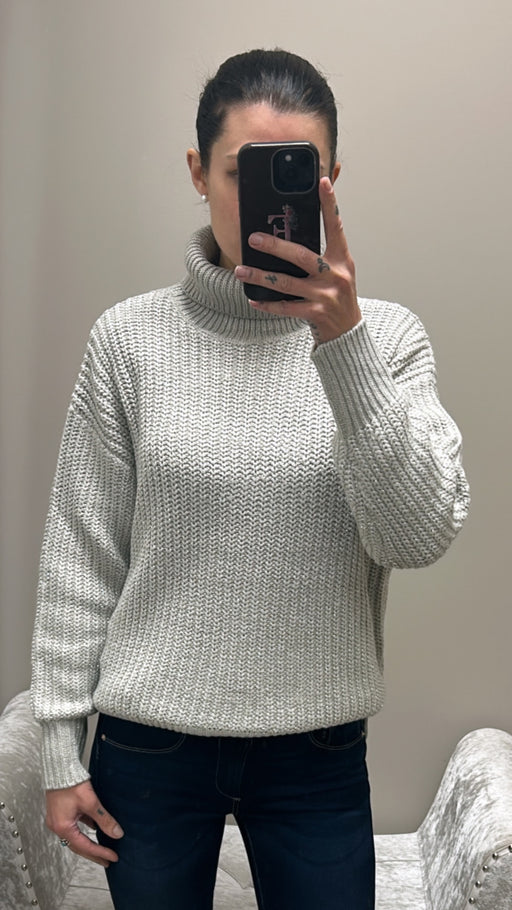 Muffin turtle neck grey knit