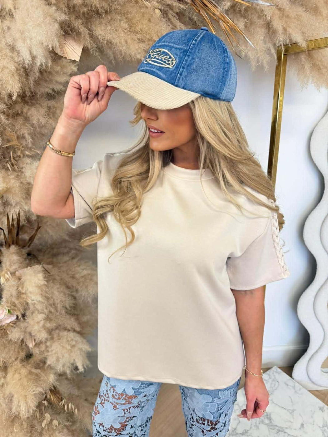 Guess denim Baseball hat aw5505cot01 - bud