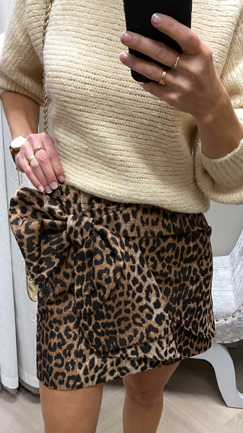 W4bd57wgIj2 guess leopard bow skirt