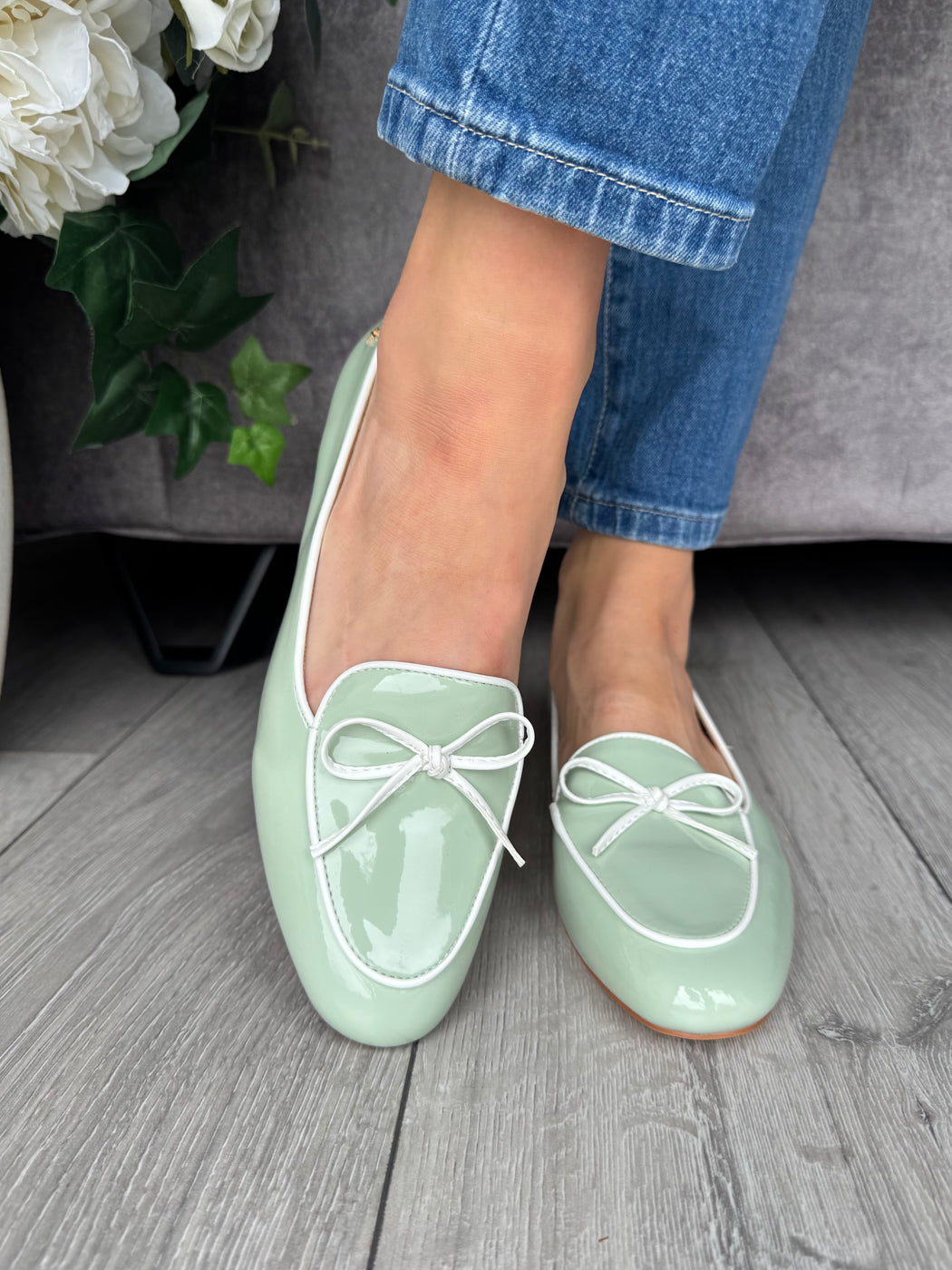 Flitton mint shine loafer