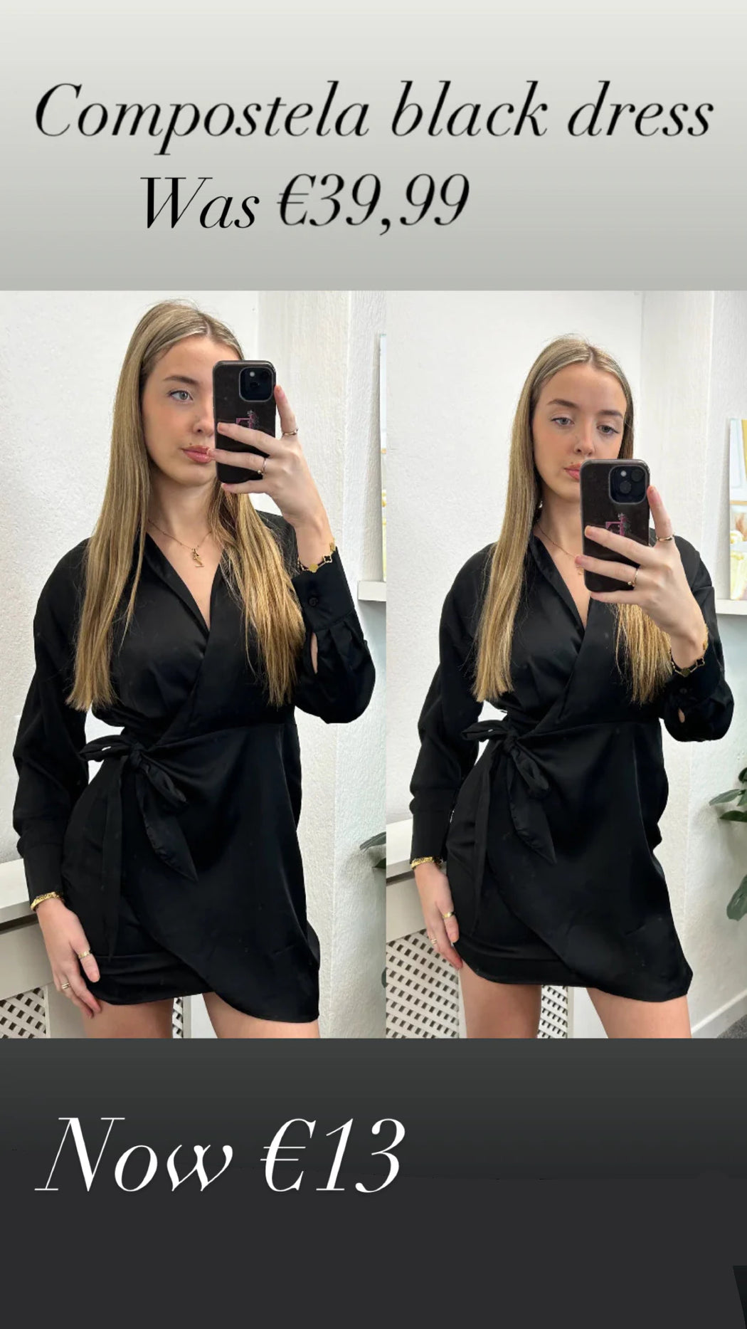 Compostela black dress