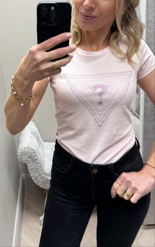 Guess pink triangle ombré tee W5GI43KA0Q1