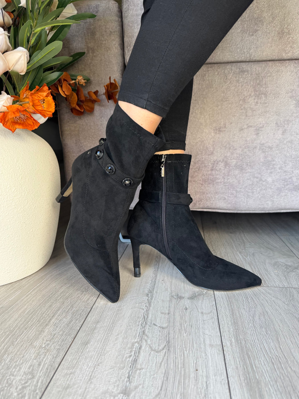 Tranmine schwarz black boots