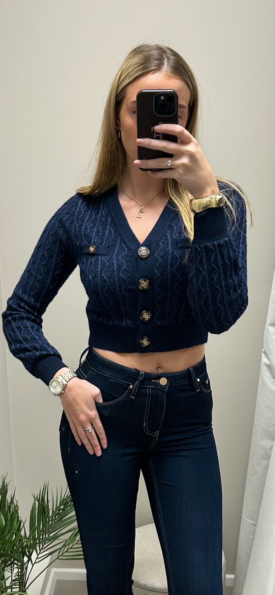 Guess Tiffany navy cardi w4brofz3k40