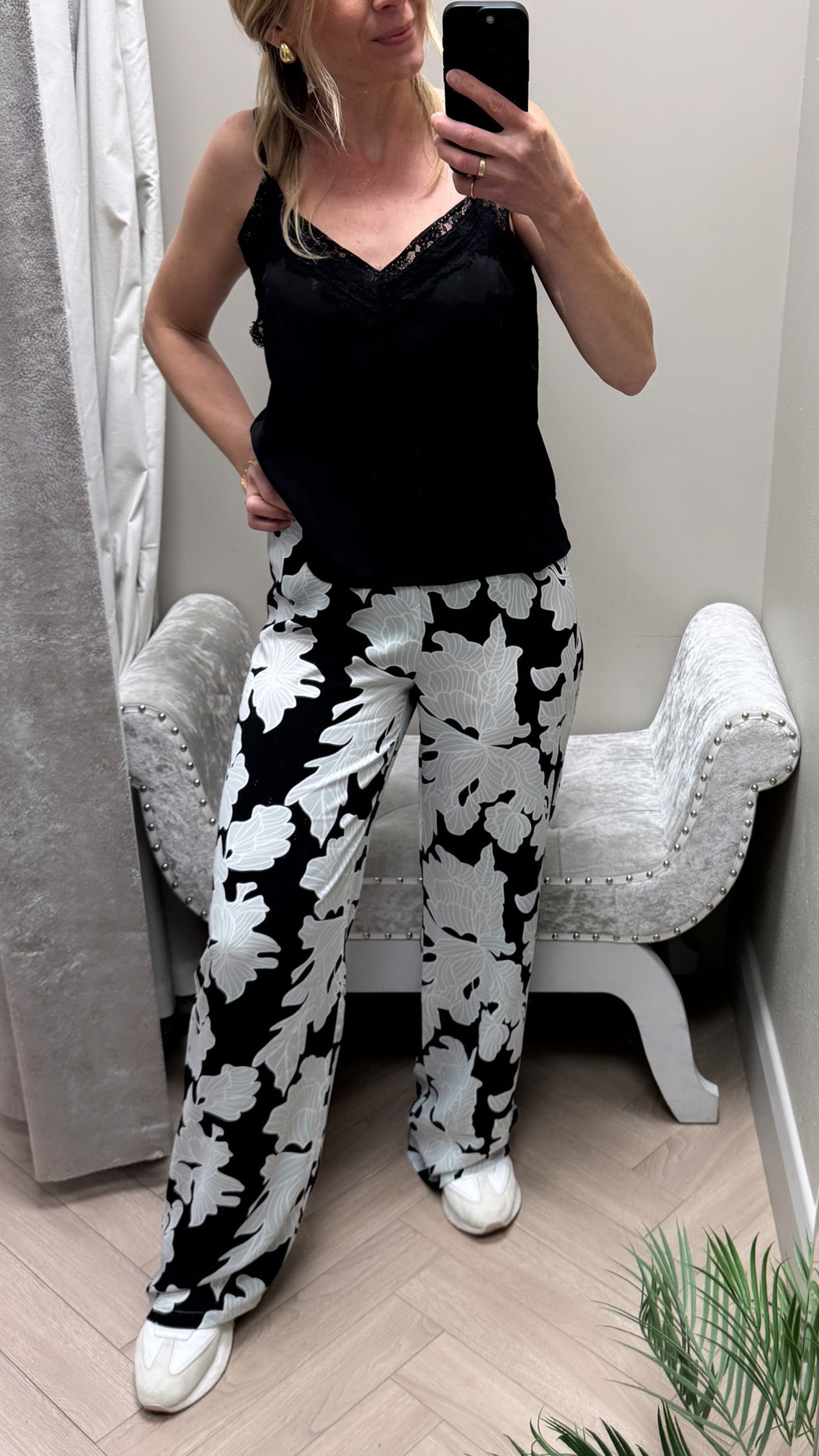 Nolita black  print trousers