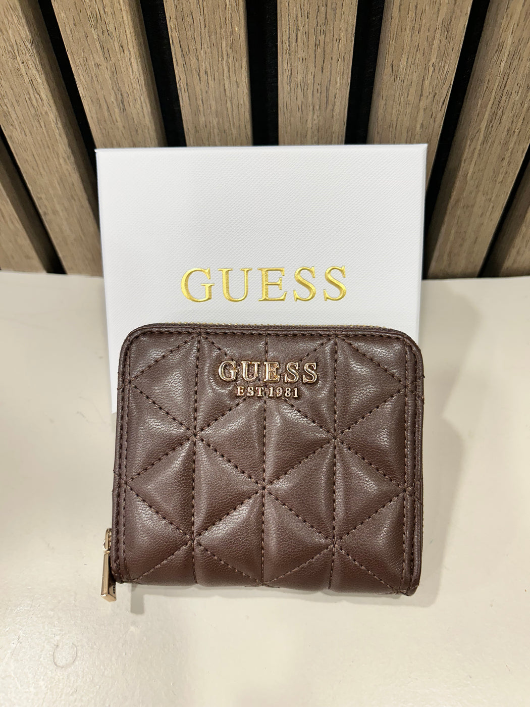 Guess PAISLEIGH Espresso Wallet. QG9883137