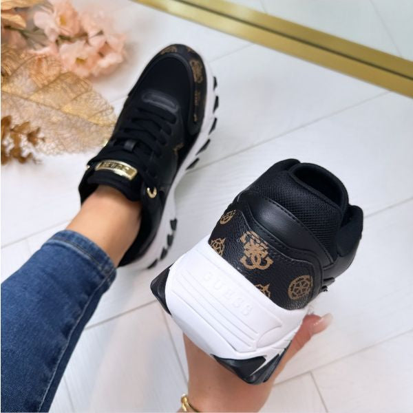 Fltnowfal12 guess black logo sneaker