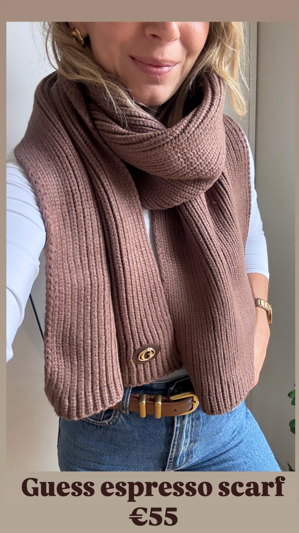Guess espresso scarf AW5639POL03 - ESP