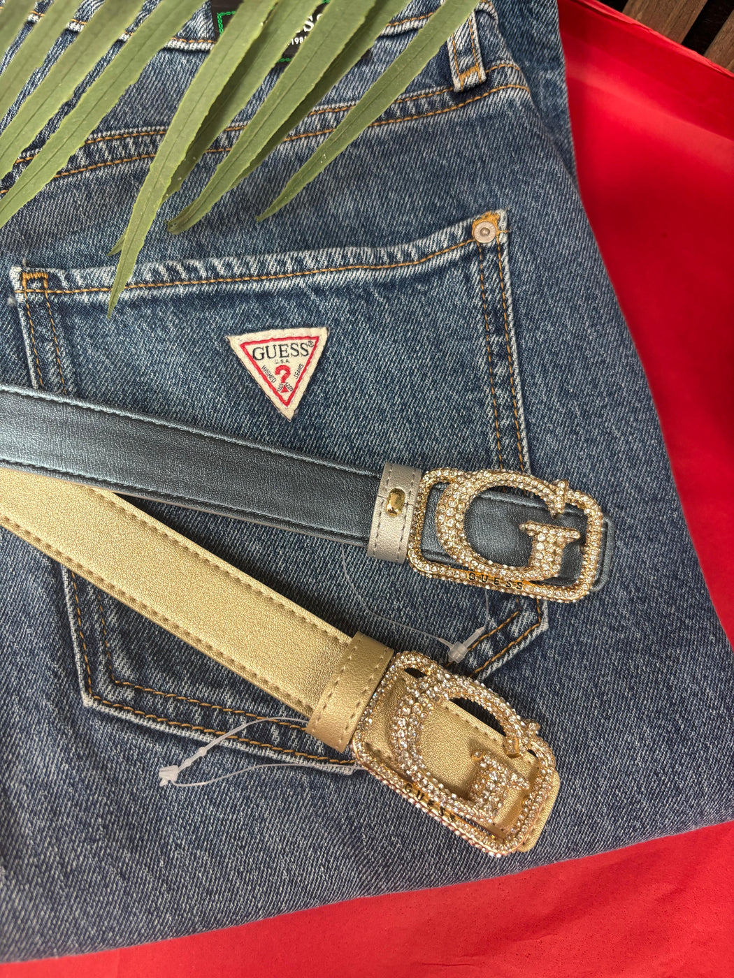 Gold guess Prue Jewel reversible  Belt