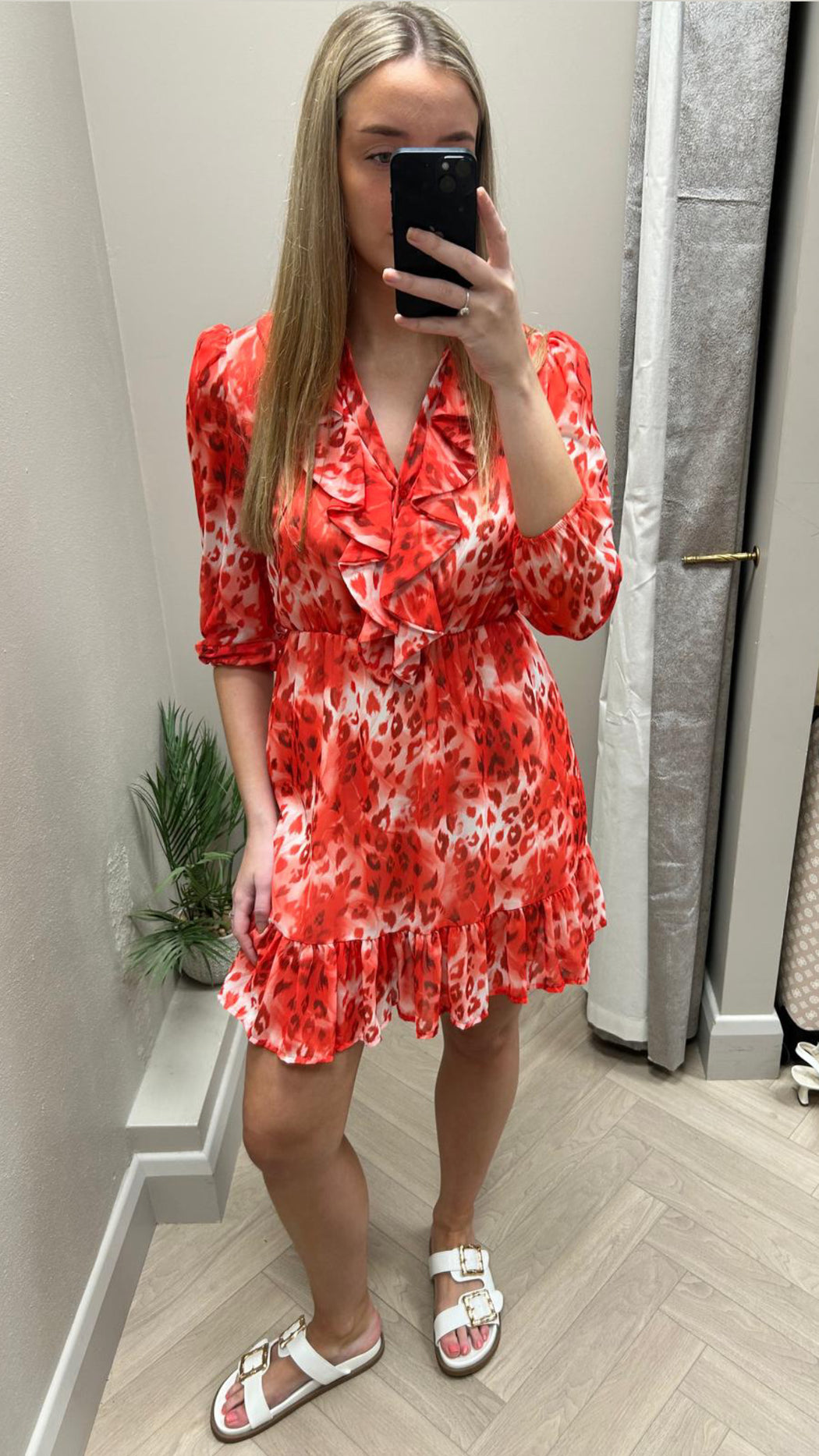VICKY CORAL MINI DRESS
